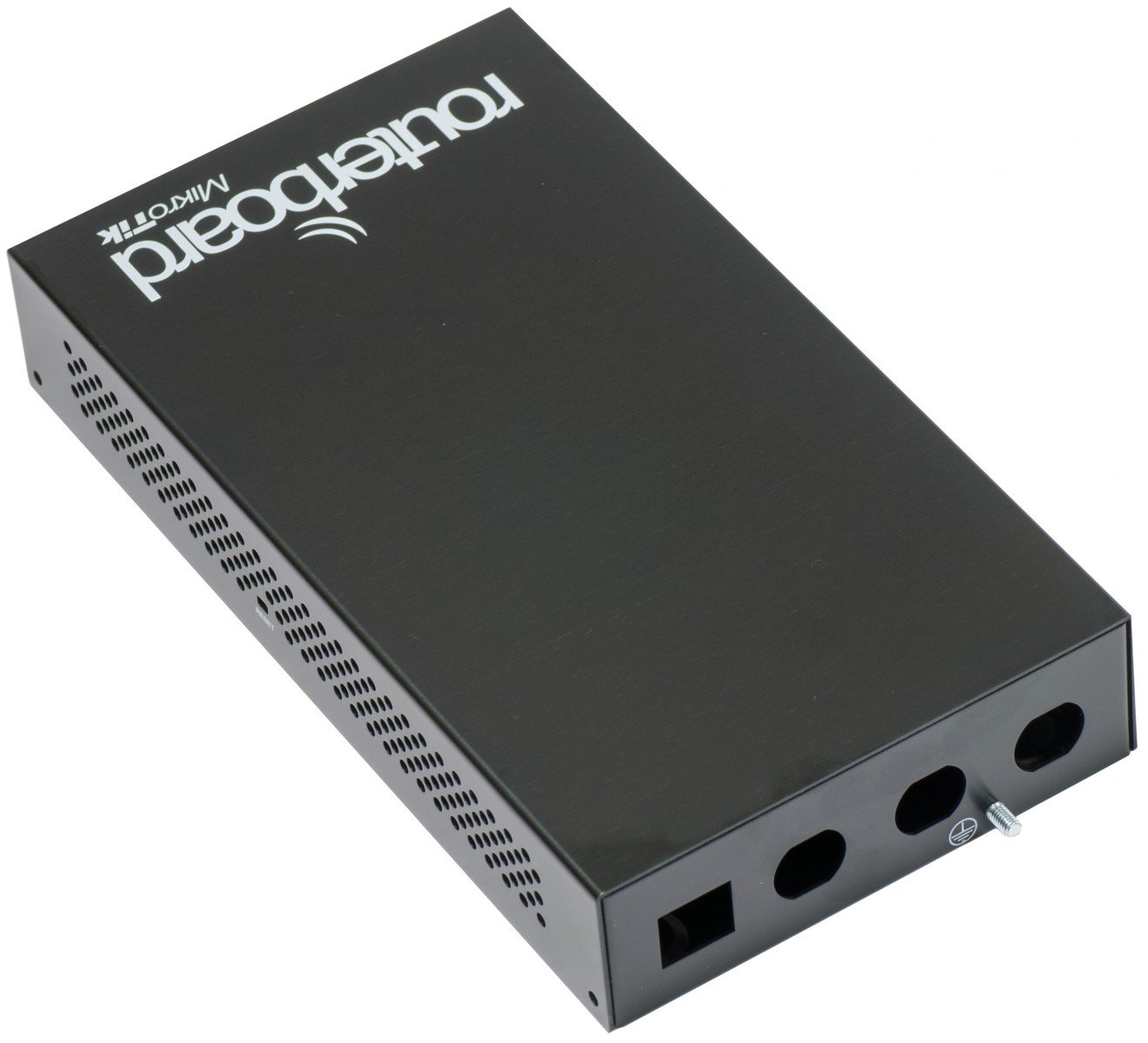 MikroTik CA433U Boîtier aluminium avec ports Ethernet, RS232, USB, LED pour RouterBoard RB433/RB433AH
