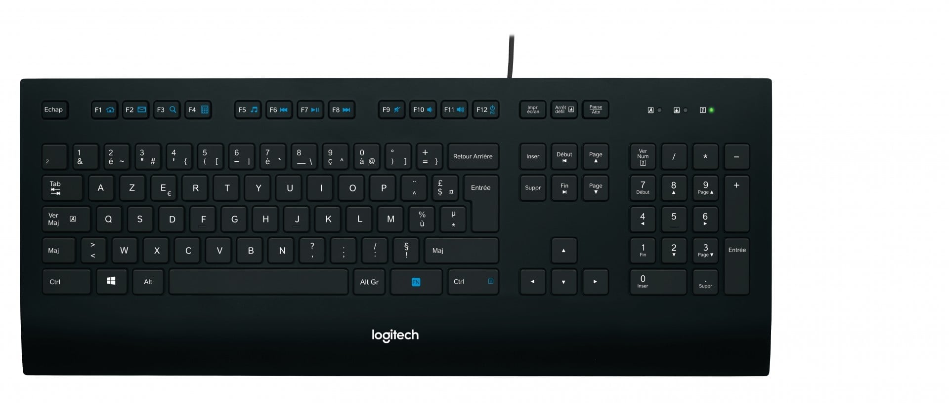 LOGITECH Corded Keyboard K280e azerty for Business (FR)