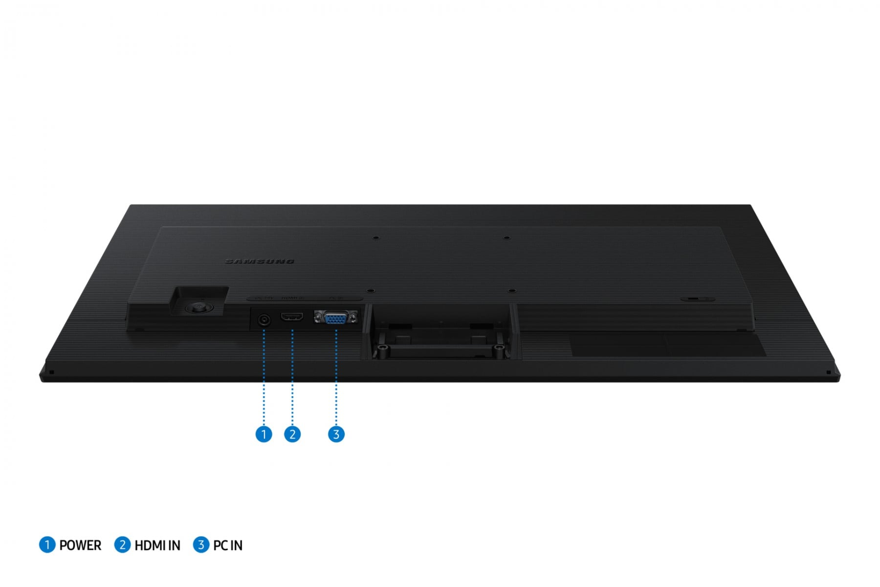 SAMSUNG LS24D300GAUXEN  écran LED - 24p - 1920 x 1080 Full HD (1080p) 100 Hz - IPS - 250 cd/m² - 1000:1 - 5 ms - HDMI, VGA - noir