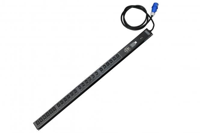 Barre d'alimentation SMART PDU 0U, prise IEC 60309 32A/250V, 18x prises C13 10A/250V, 6x prises C19 16A/250V, 32A