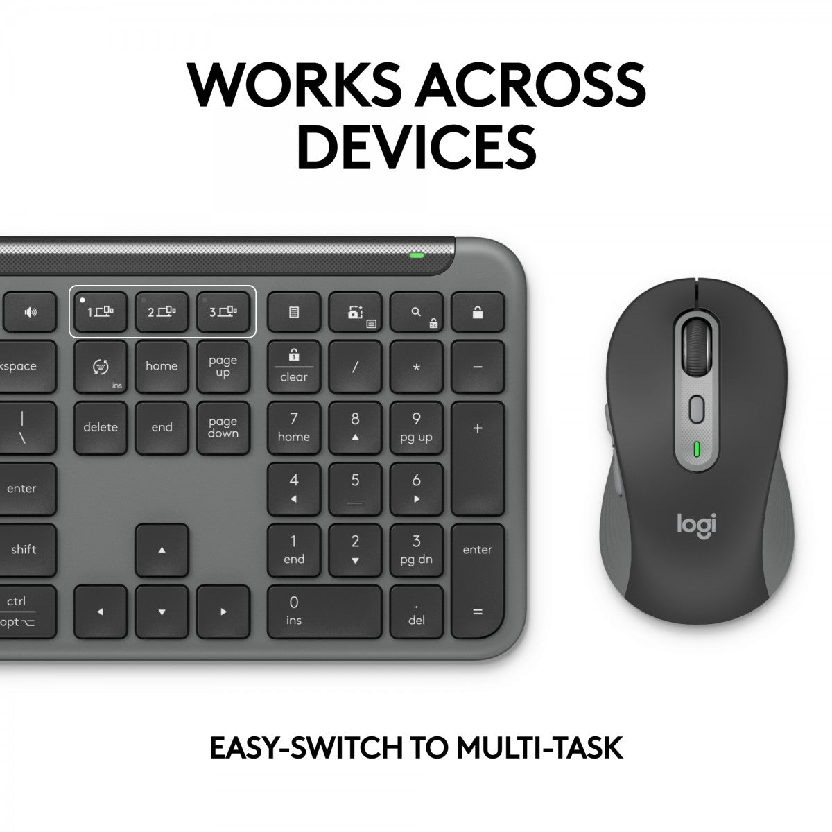 LOGITECH Signature Slim Combo MK950 for Business - Graphite - CENTRAL-419 (FR)