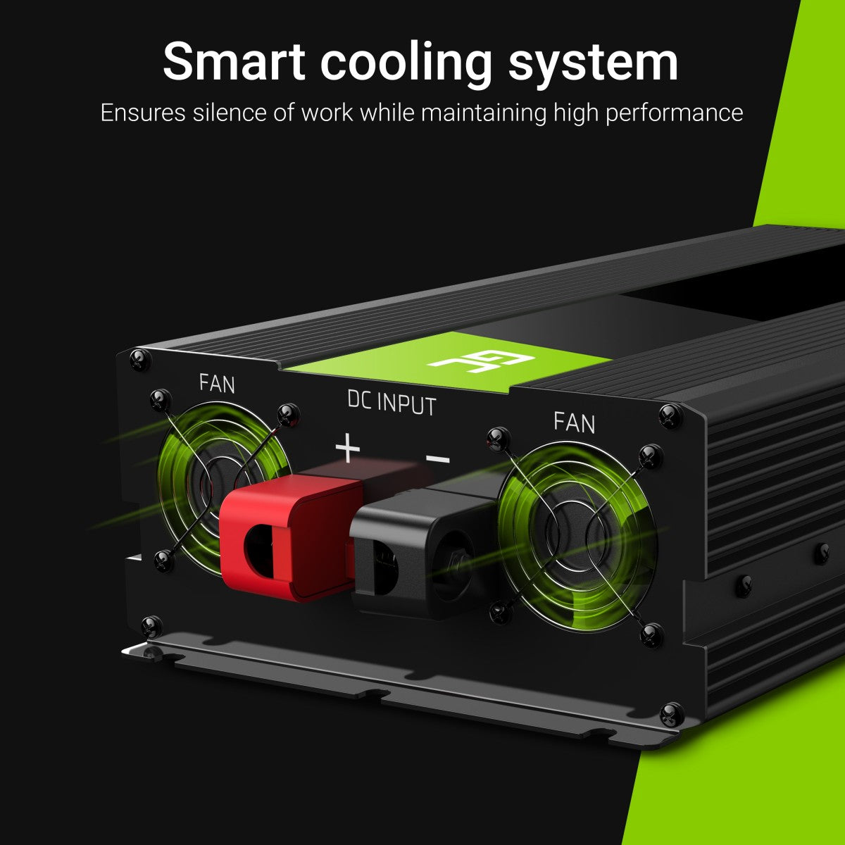 Green Cell INV19 adaptateur de puissance & onduleur Auto 1500 W Noir