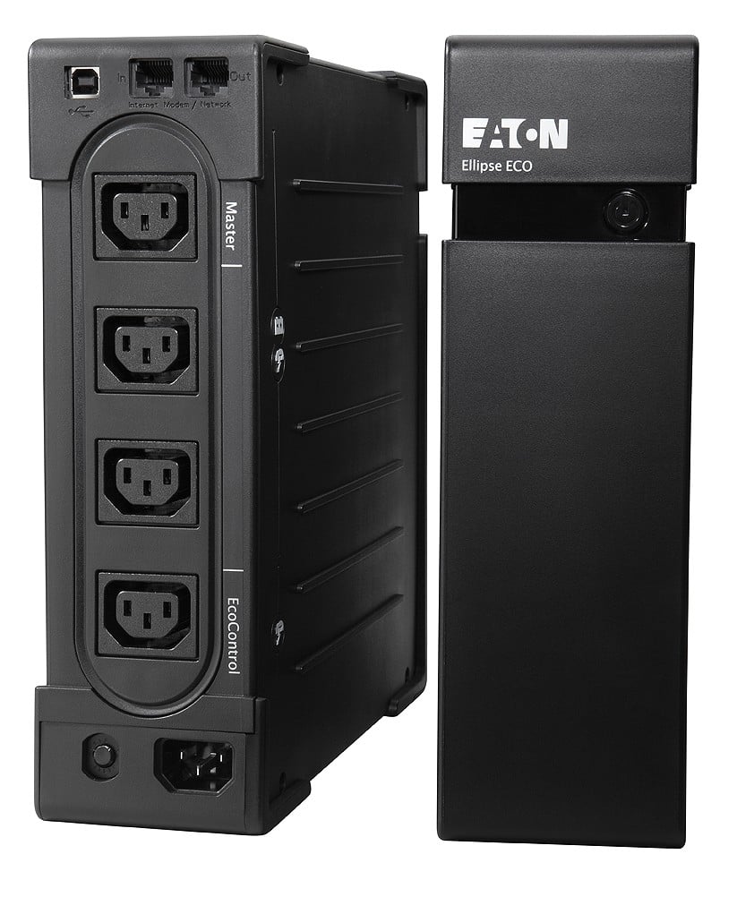 EATON Onduleur Ellipse ECO IEC USB - 0,8000 VA - 500 W - 4 sorties