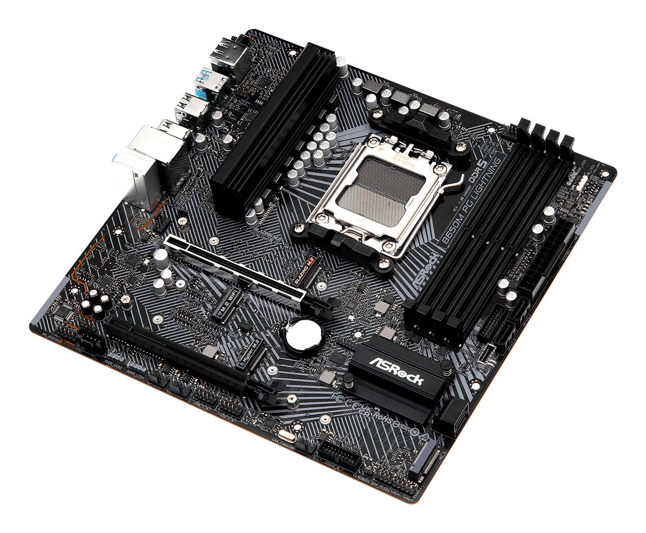 Asrock B650M PG Lightning AMD B650 Emplacement AM5 micro ATX