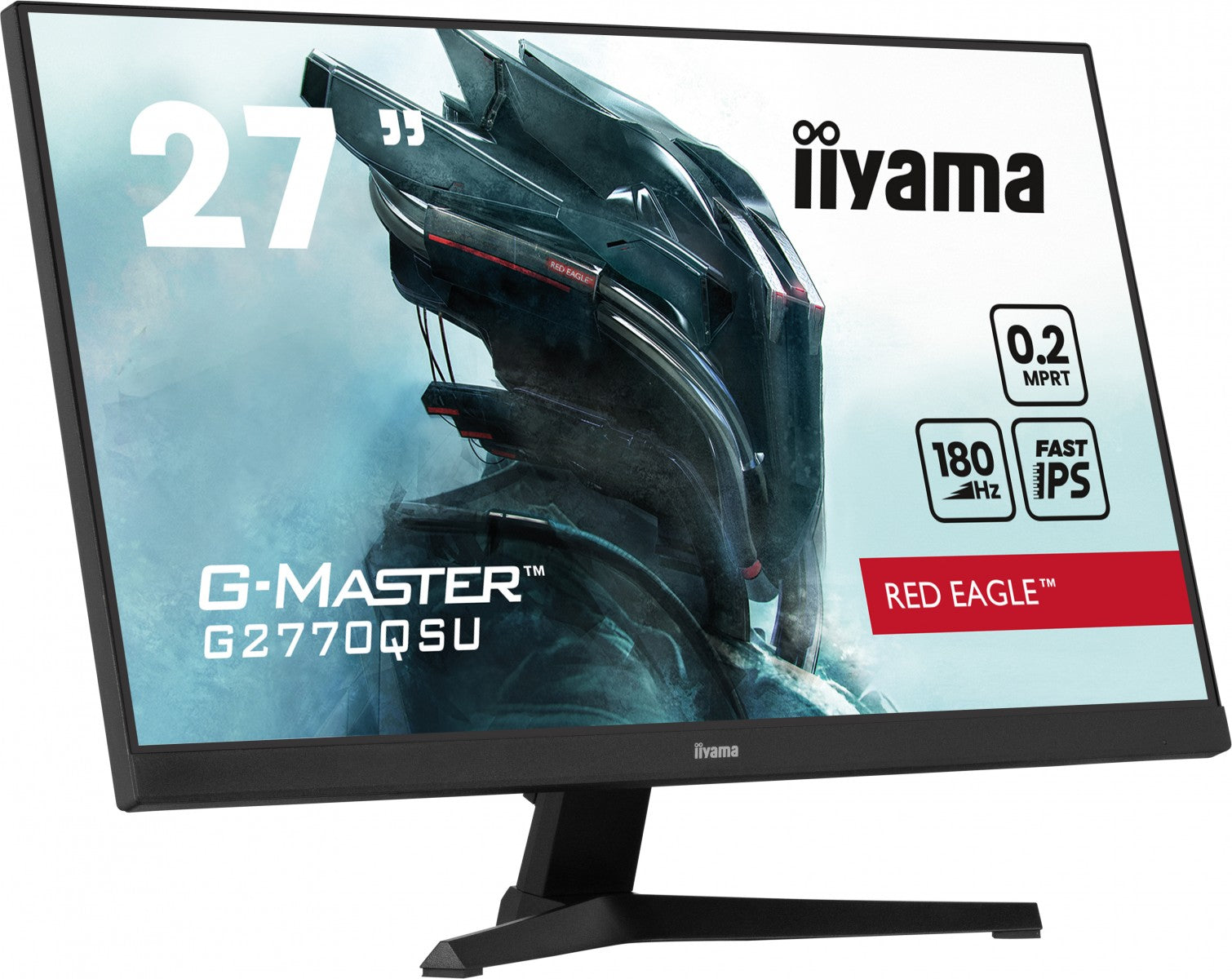 "iiyama G-MASTER G2770QSU-B6 écran plat de PC 68,6 cm (27"") 2560 x 1440 pixels Wide Quad HD LED Noir"