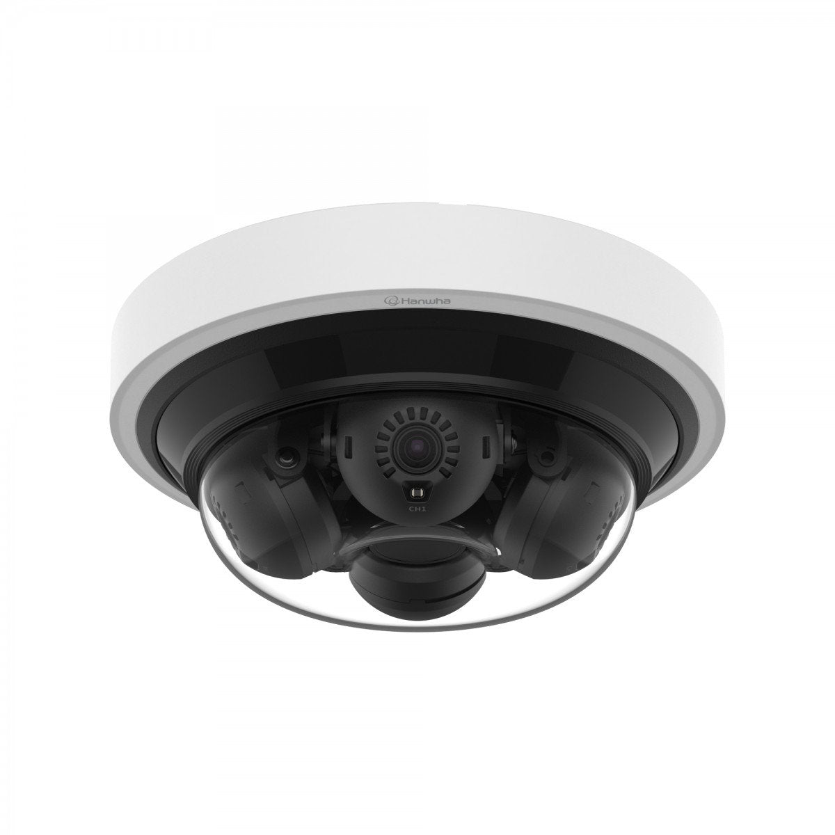 Hanwha 4MP x 4 AI IR Mini Multi-directional Dome Dôme Caméra de sécurité IP Intérieure et extérieure 2592 x 1520 pixels Plafond