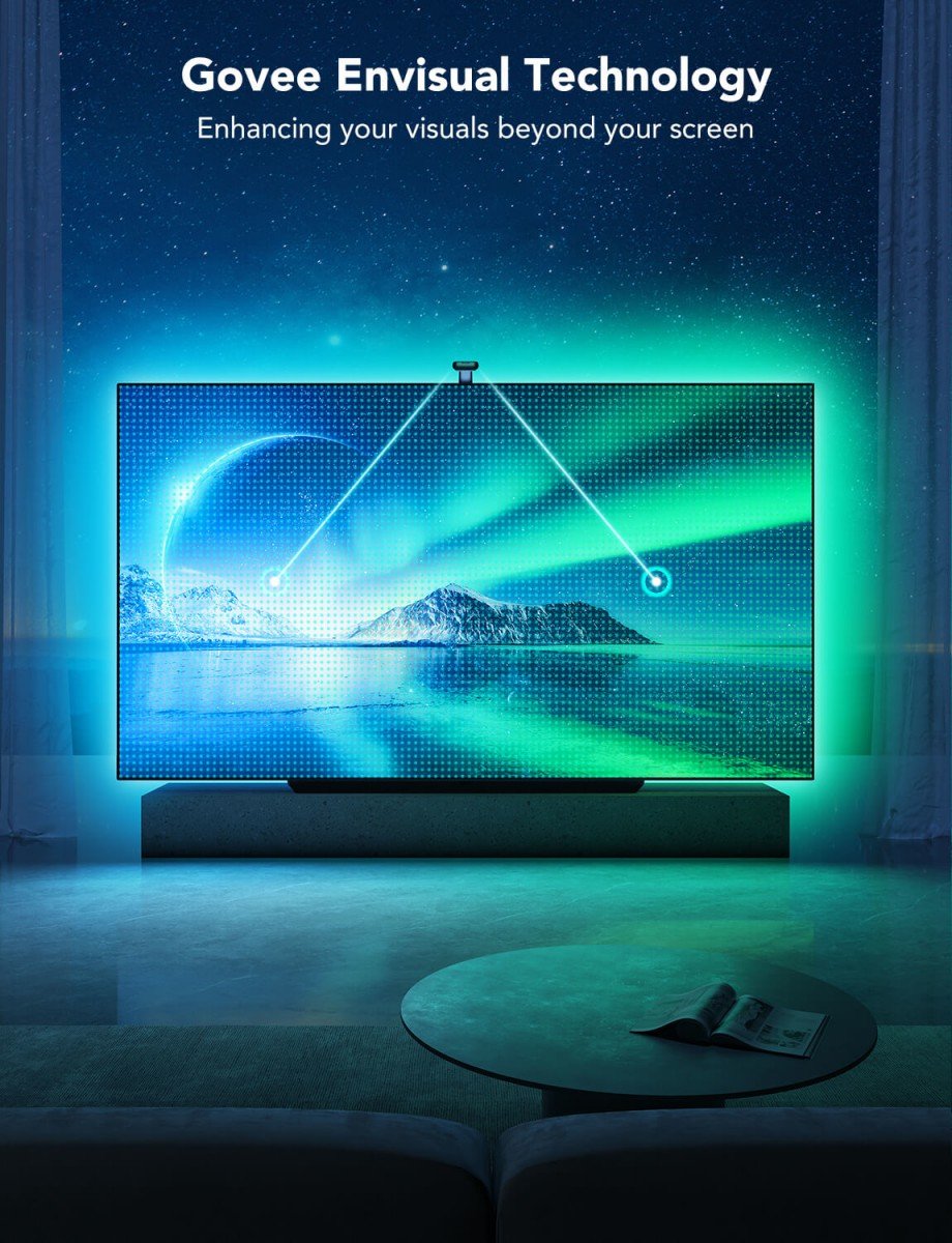 Govee H605C Envisual TV Backlight T2 | bande LED | rétroéclairage pour TV 55-65 pouces, RGBIC, Wi-Fi+Bluetooth