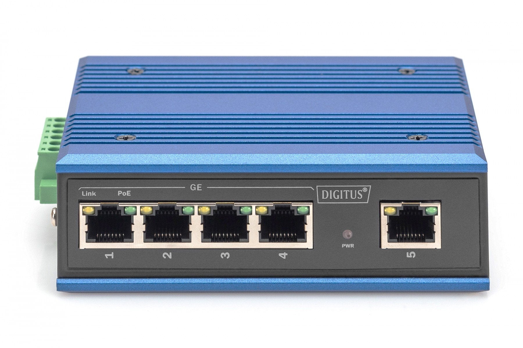 Digitus DN-651120 commutateur réseau Non-géré L2 Gigabit Ethernet (10/100/1000) Connexion Ethernet, supportant l'alimentation via ce port (PoE) Noir, Bleu