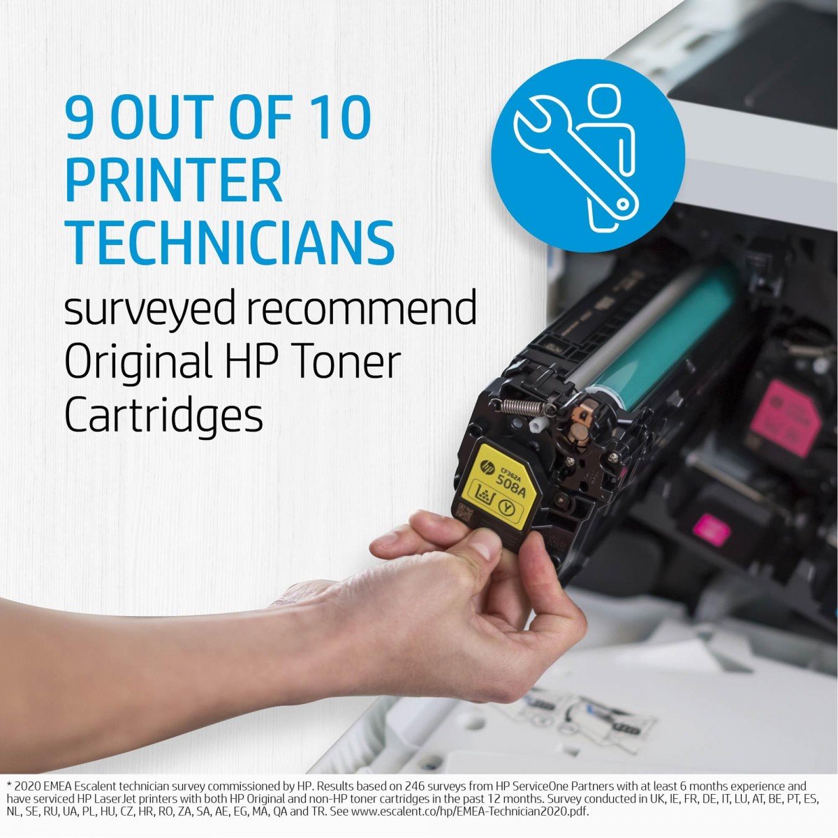 HP 124A toner LaserJet noir authentique