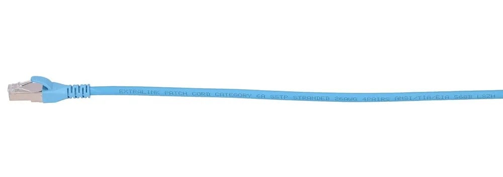 Extralink EX.6570 câble de réseau Bleu Cat6a SF/UTP (S-FTP)