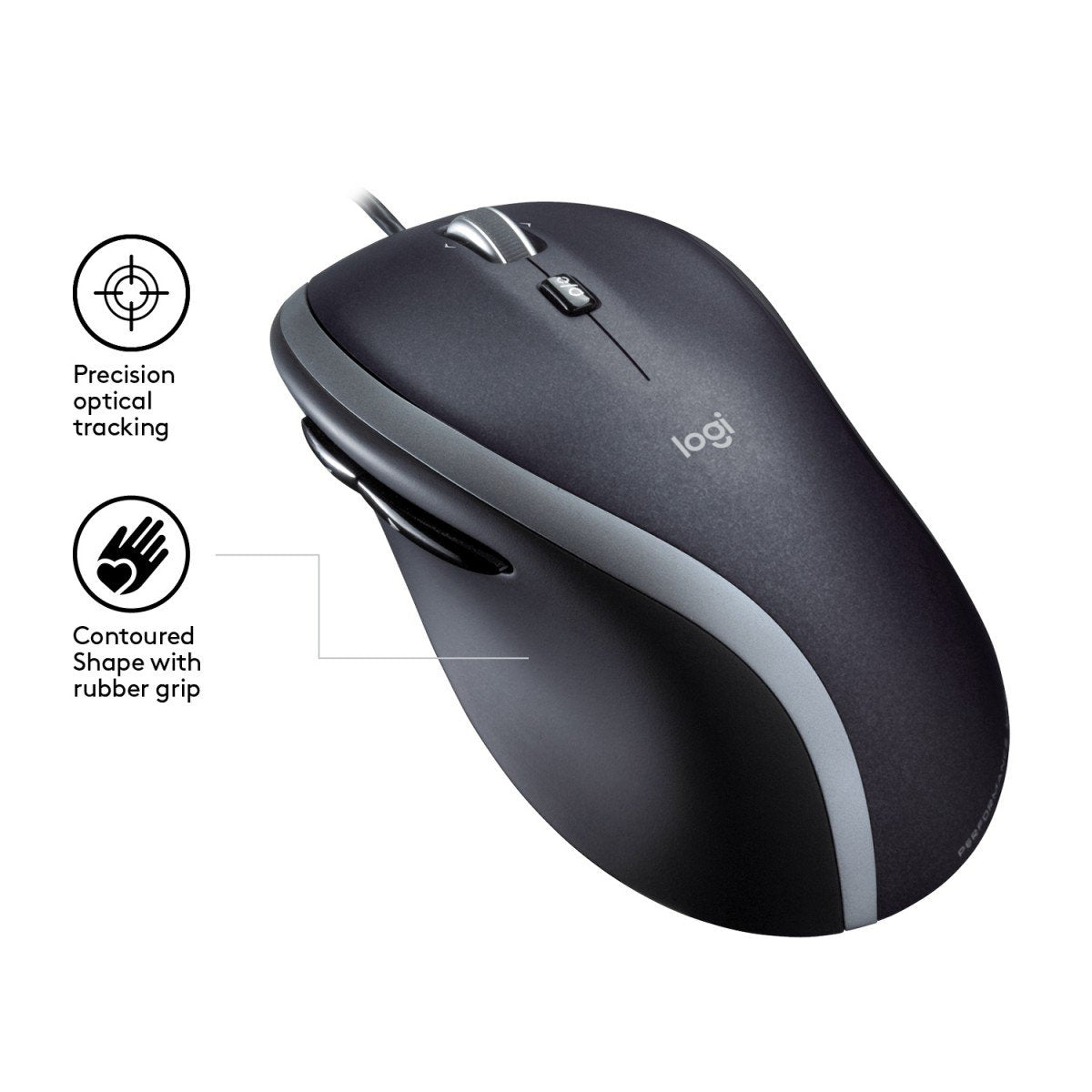 Logitech Corded Mouse M500 souris Bureau Droitier USB Type-A Laser 1000 DPI