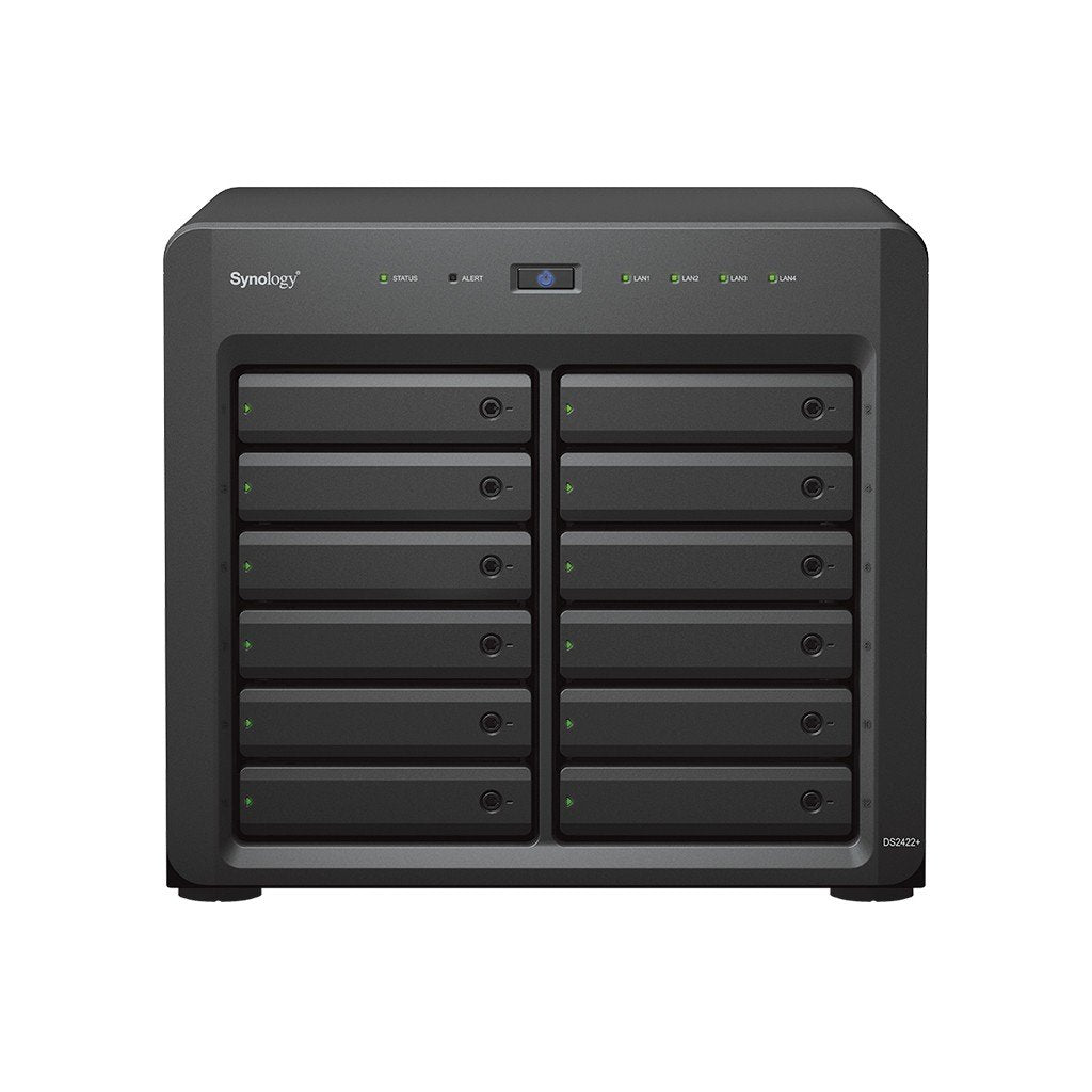 SYNOLOGY DS2422+ DiskStation AMD Ryzen Embedded V1500B compact 12-Bay desktop NAS QUAD CORE 4Go RAM