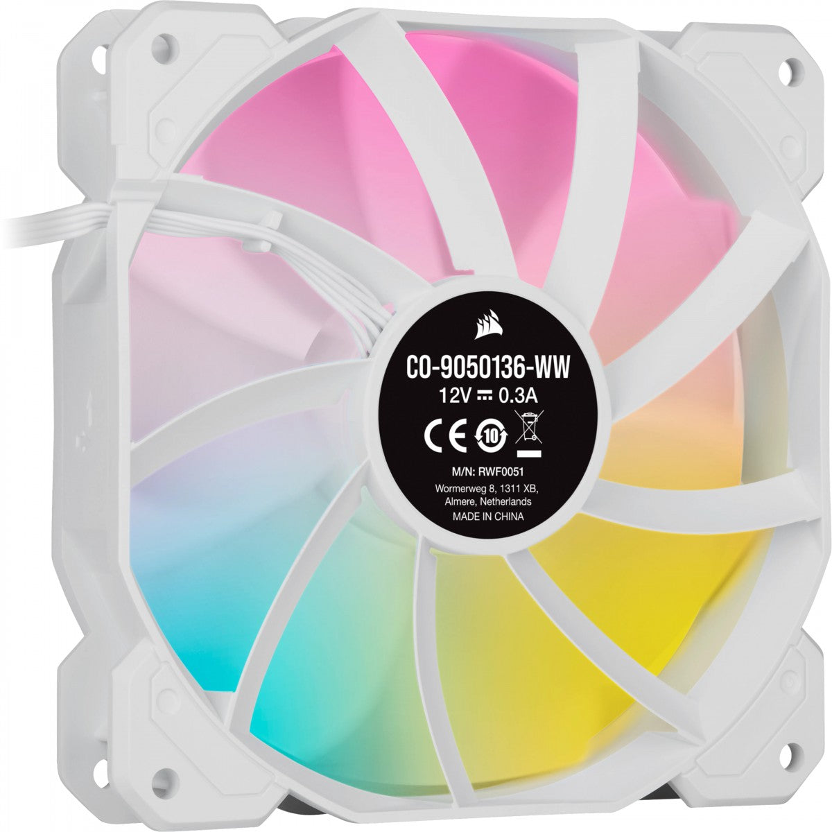 Corsair SP120 RGB ELITE Boitier PC Ventilateur 12 cm Blanc 3 piece(s)