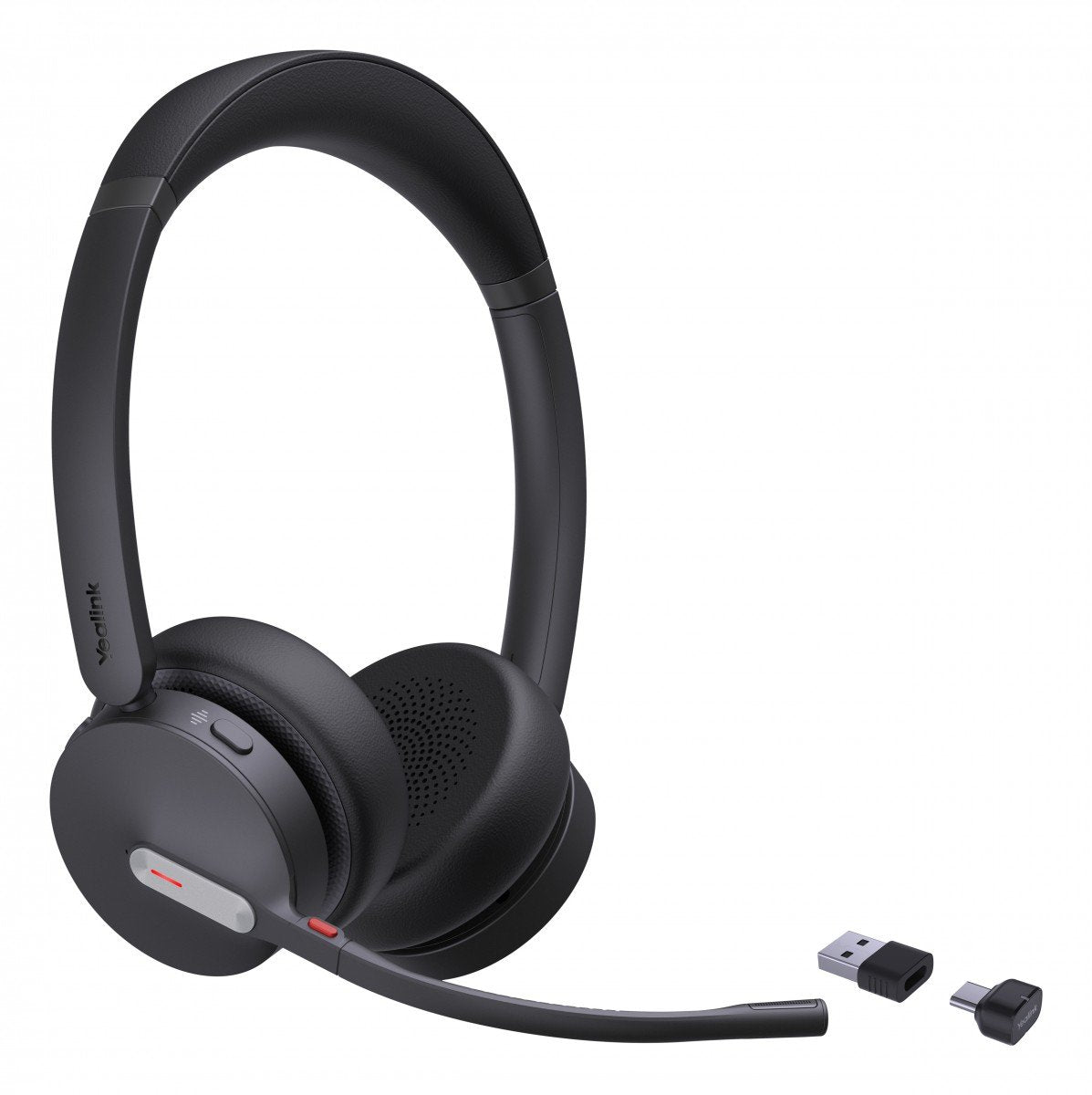 Yealink BH70 Dual UC Sans fil Arceau Bureau/Centre d'appels USB Type-C / USB Type-A Bluetooth Noir