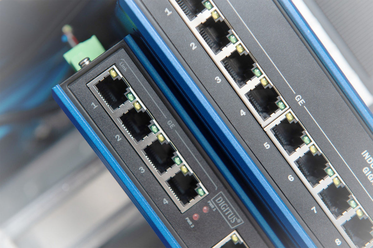 Digitus DN-651119 commutateur réseau Non-géré L2 Gigabit Ethernet (10/100/1000) Noir, Bleu