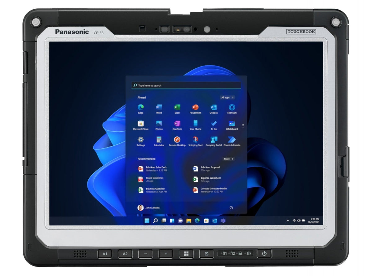 "Panasonic Toughbook CF-33 mk4 4G Intel® Core™ i5 LTE 512 Go 30,5 cm (12"") 16 Go Wi-Fi 6E (802.11ax) Windows 11 Pro Noir"