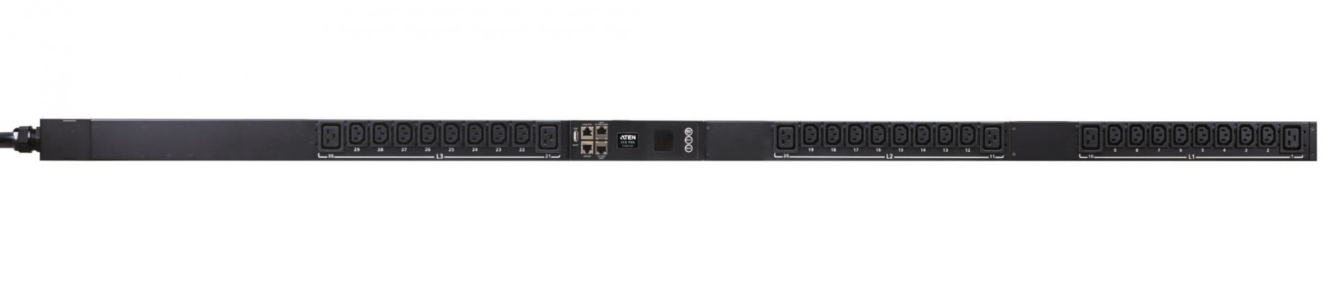 ATEN PG98230G Multiprise PDU IP Zéro U Tri-phasé 16A - 30 Prises 24xC13 6xC19