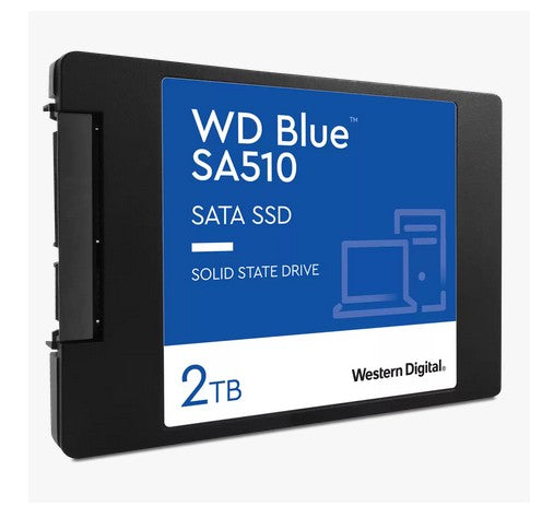 WD Blue SA510 SSD 2To SATA III 6Gb/s cased 2.5p 7mm internal single-packed POWERED BY SANDISK