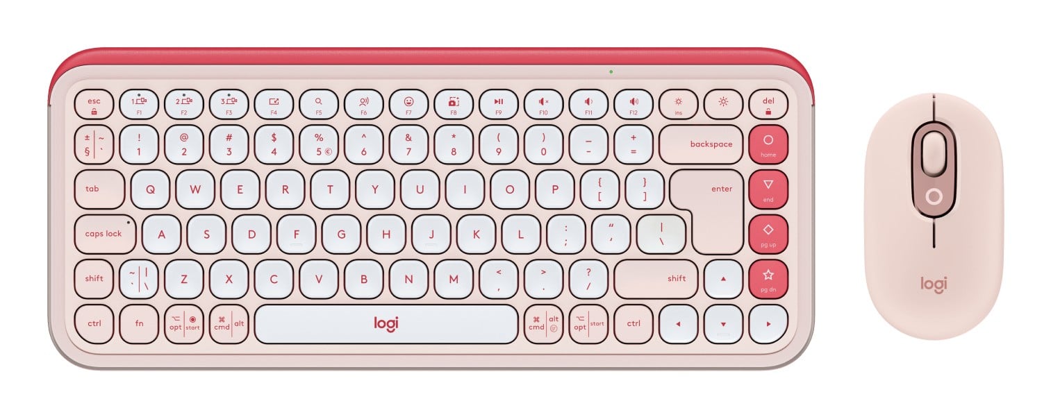 Logitech 920-013142 POP Icon Combo Souris et Clavier Rose