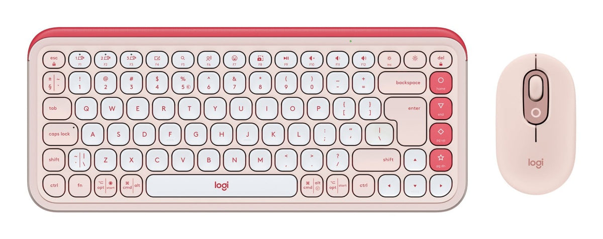 Logitech 920-013142 POP Icon Combo Souris et Clavier Rose