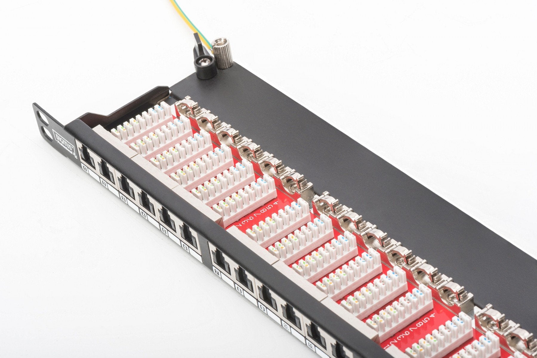 Digitus CAT 6, Class E High Denisity Patch Panel, shielded, black