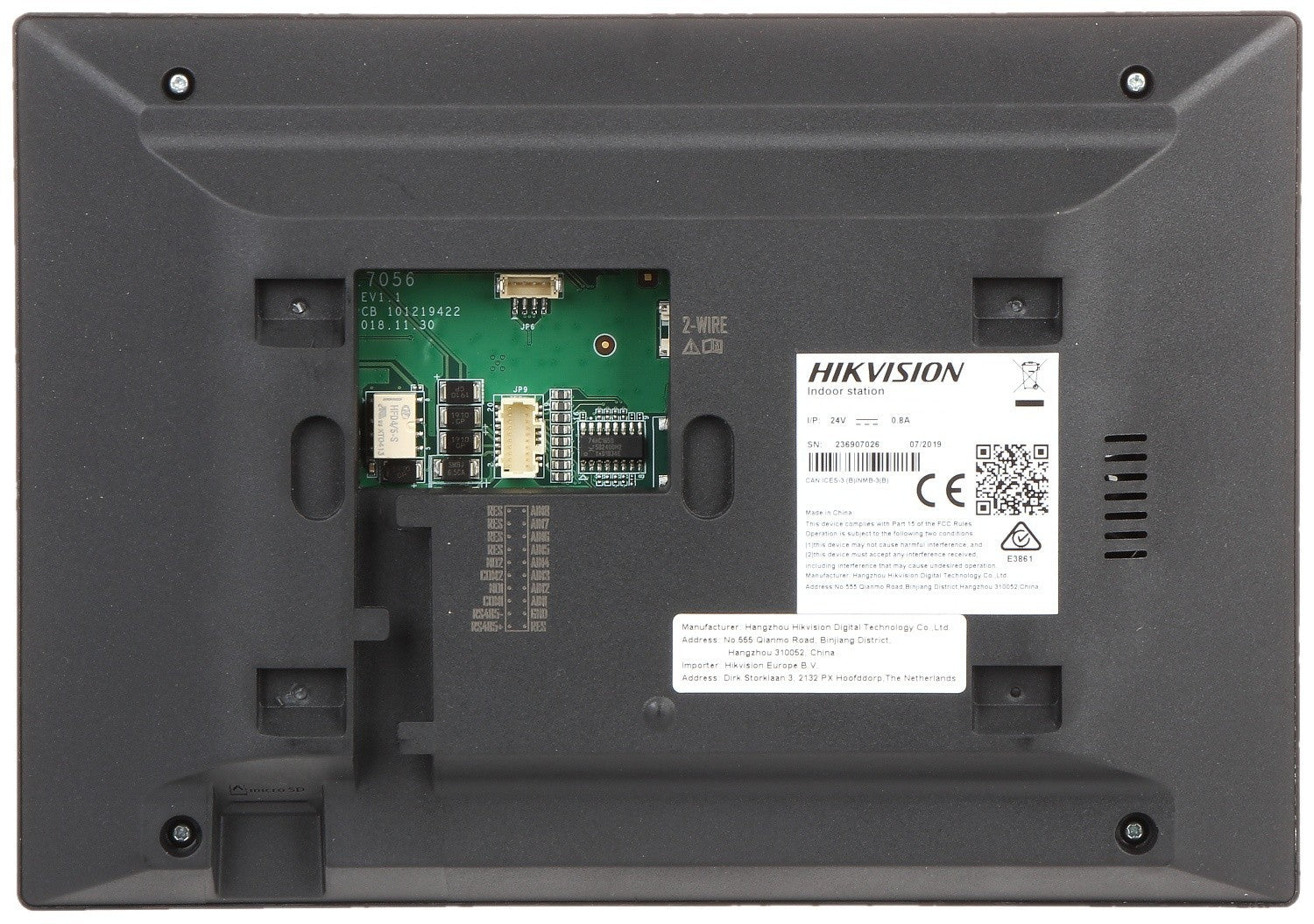 Hikvision DS-KIS702Y Kit de vidéophone a deux fils pour villa