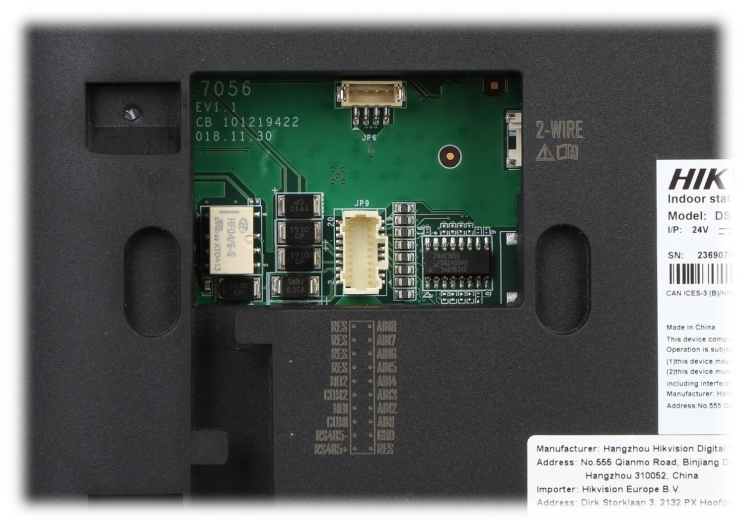 Hikvision DS-KH6320Y-WTE2 Stations intérieures a deux fils
