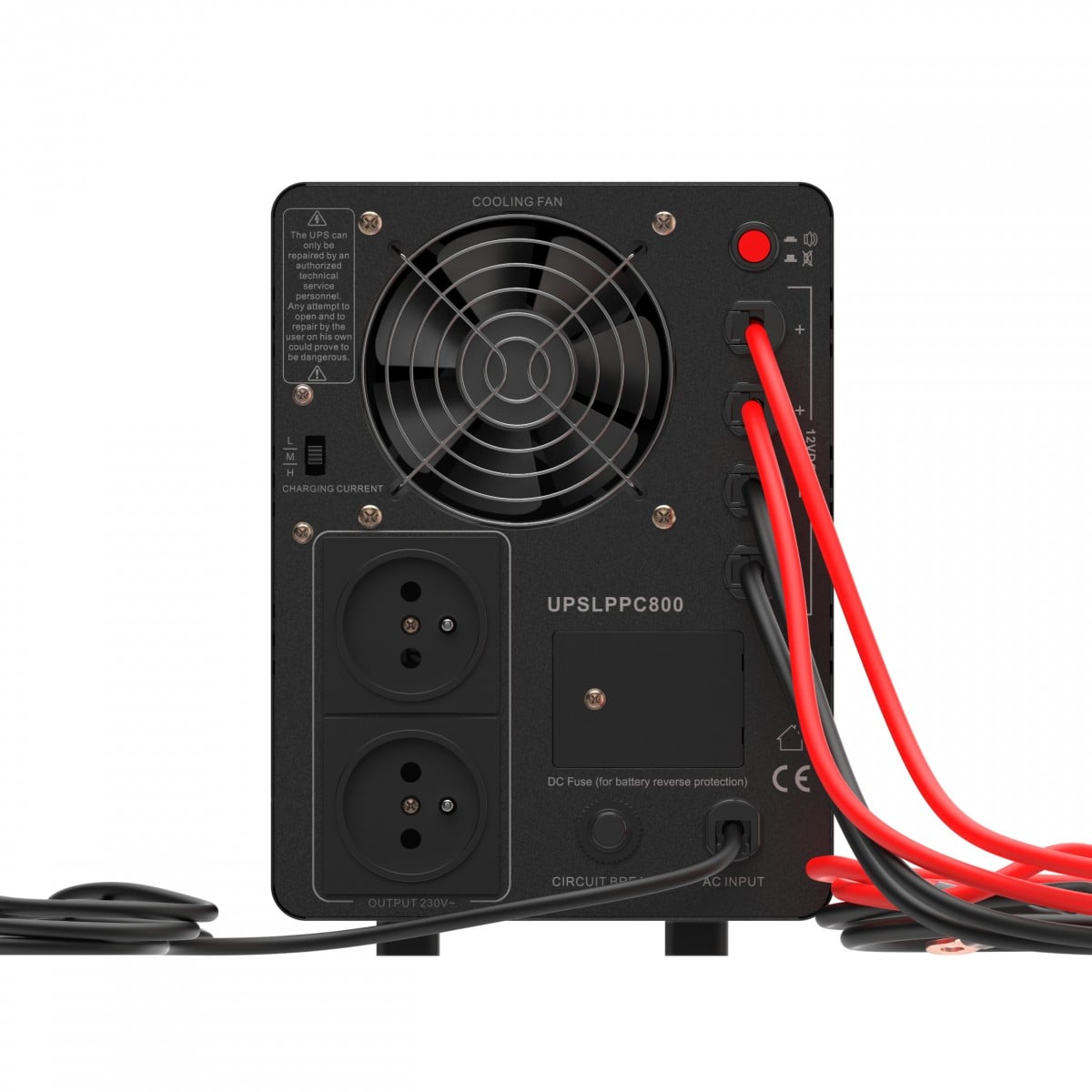 Green Cell UPSLPPC800 Onduleur AVR UPS 1200VA 800W PowerCore 12 VDC avec écran LCD