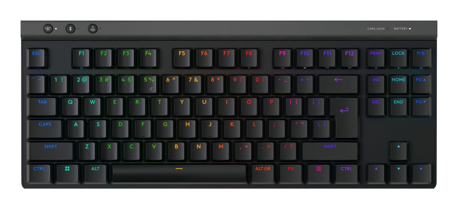 Logitech G G515 Lightspeed TKL clavier Gaming RF sans fil + Bluetooth QWERTY US International Noir