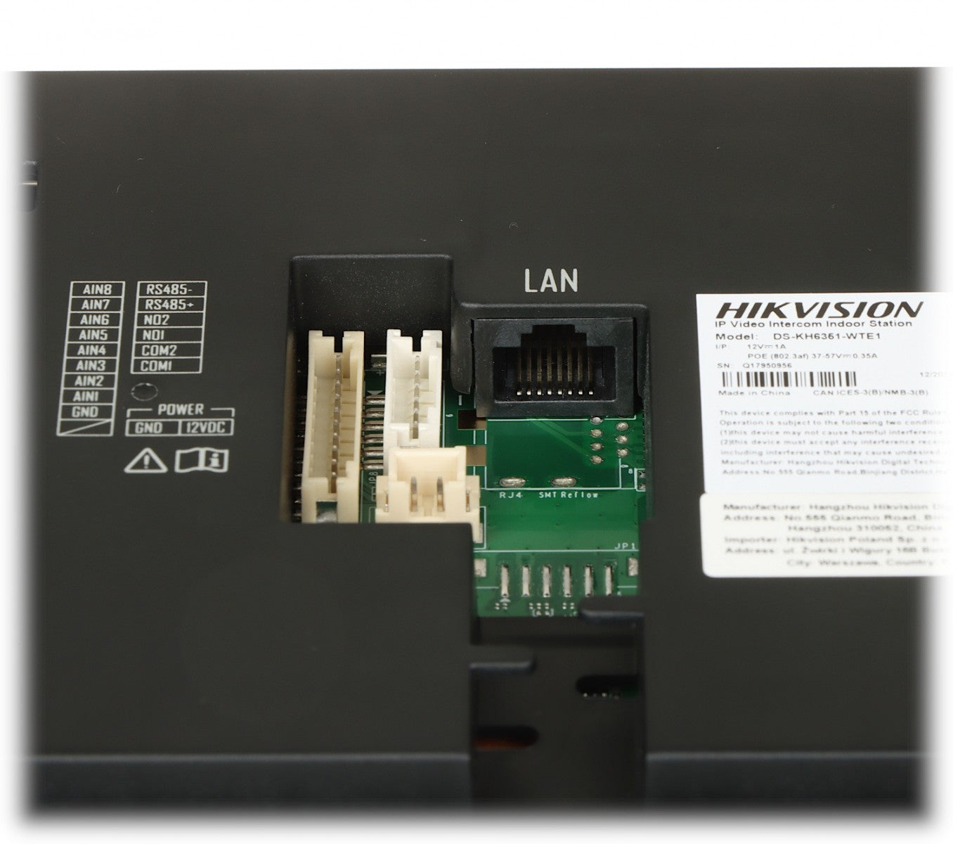 Hikvision DS-KH6351-WTE1 Station intérieure basée sur IP de la série KH6