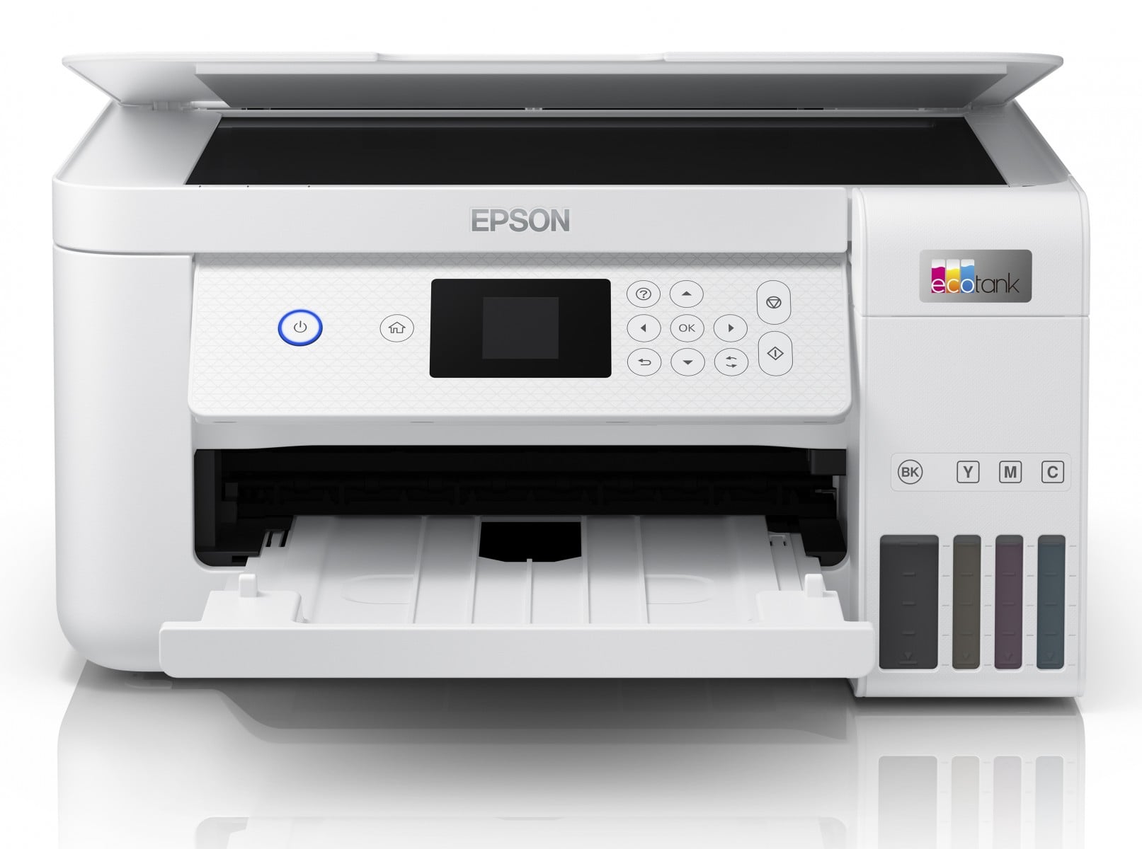 EPSON EcoTank ET-2856 MFP colour ink-jet refillable A4 10.5ppm print 100 sheets USB Wi-Fi white