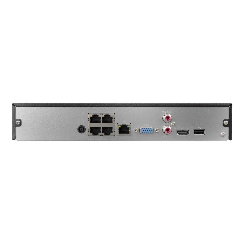 BCS BCS-L-NVR0401-4KE-4P(2) Enregistreur IP 4 canaux avec PoE et HDMI 4K