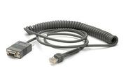 Zebra RS232 Cable - 2,7 m - DB-9 - RS-232 - Gris