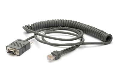 Zebra RS232 Cable - 2,7 m - DB-9 - RS-232 - Gris