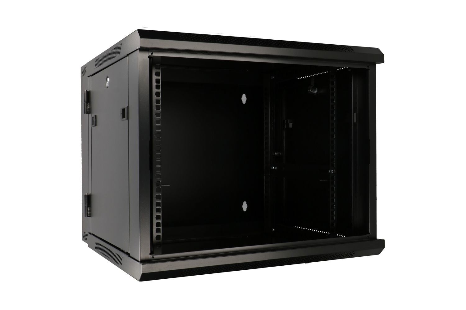 Extralink 9U 600X600 AZH WALL-MOUNTED RACKMOUNT CABINET SWING TYPE BLACK Rack monté sur le mur Noir