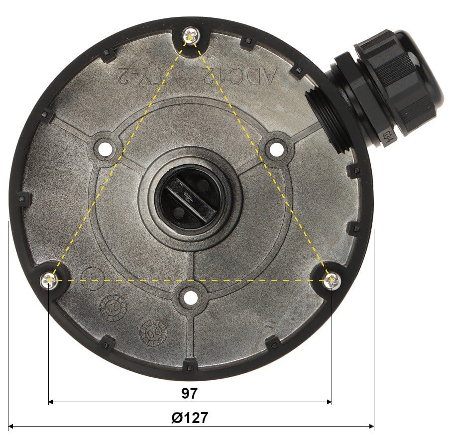 Hikvision DS-1280ZJ-DM8(Black) Junction box