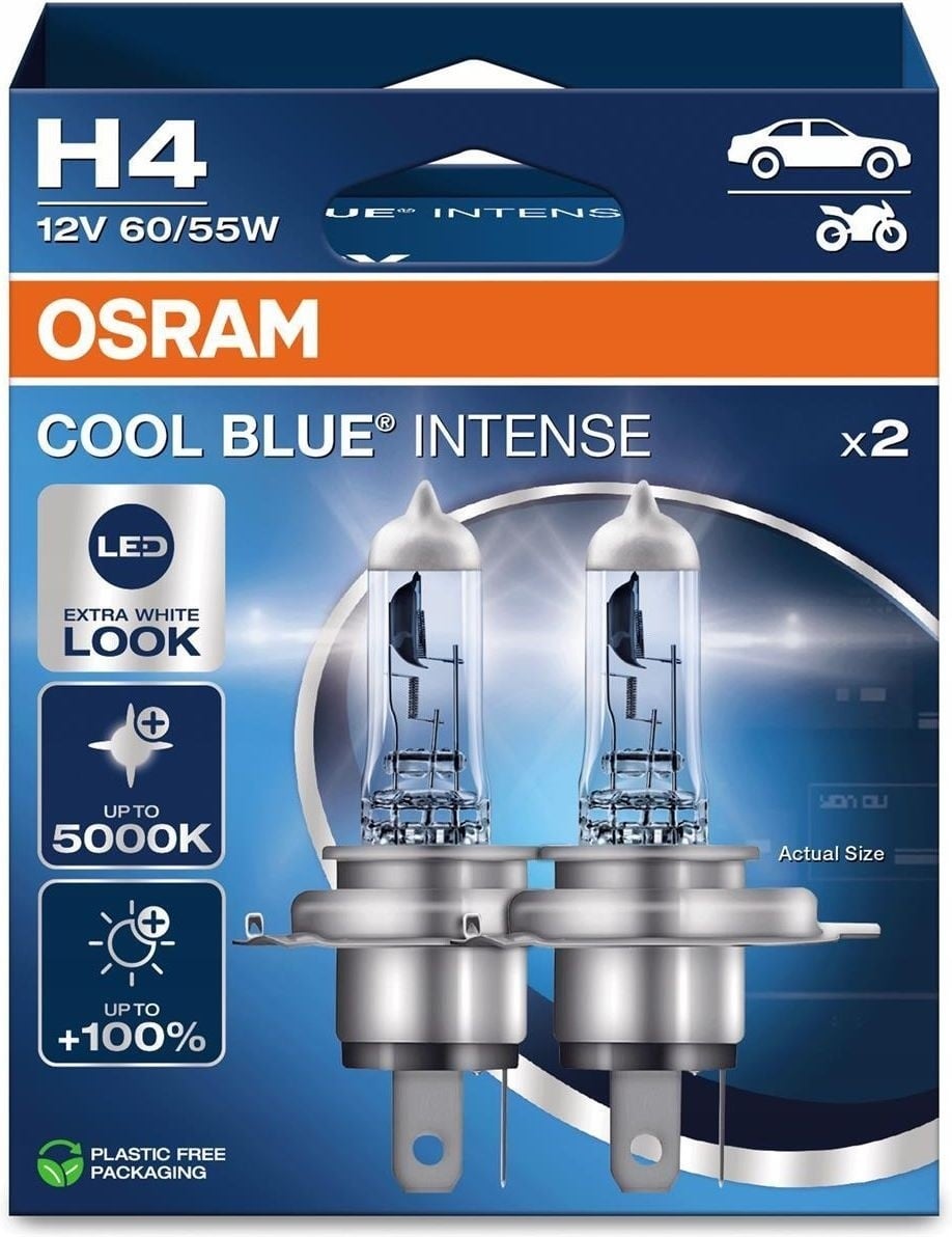 OSRAM Cool Blue Intense Next Gen H4 12 V 60/55 W, 2 pcs.