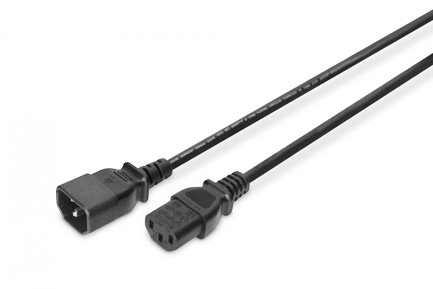 Digitus AK-440201-050-S câble électrique Noir 5 m IEC C14 IEC C13