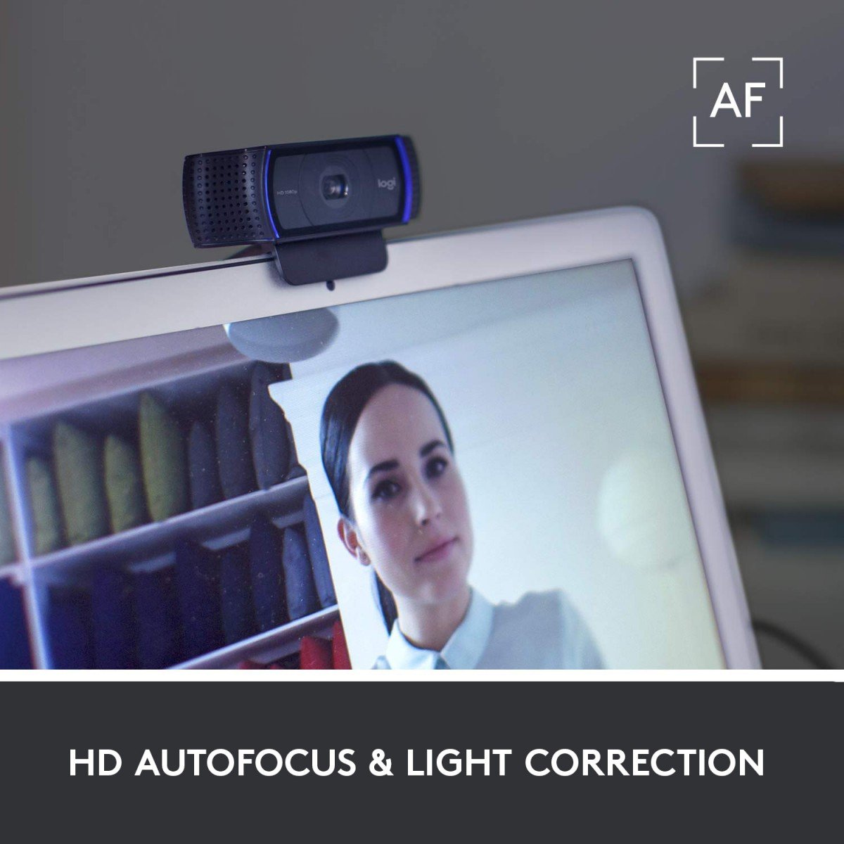 LOGITECH HD Pro Webcam C920 Webcam colour 1920 x 1080 audio USB 2.0 H.264
