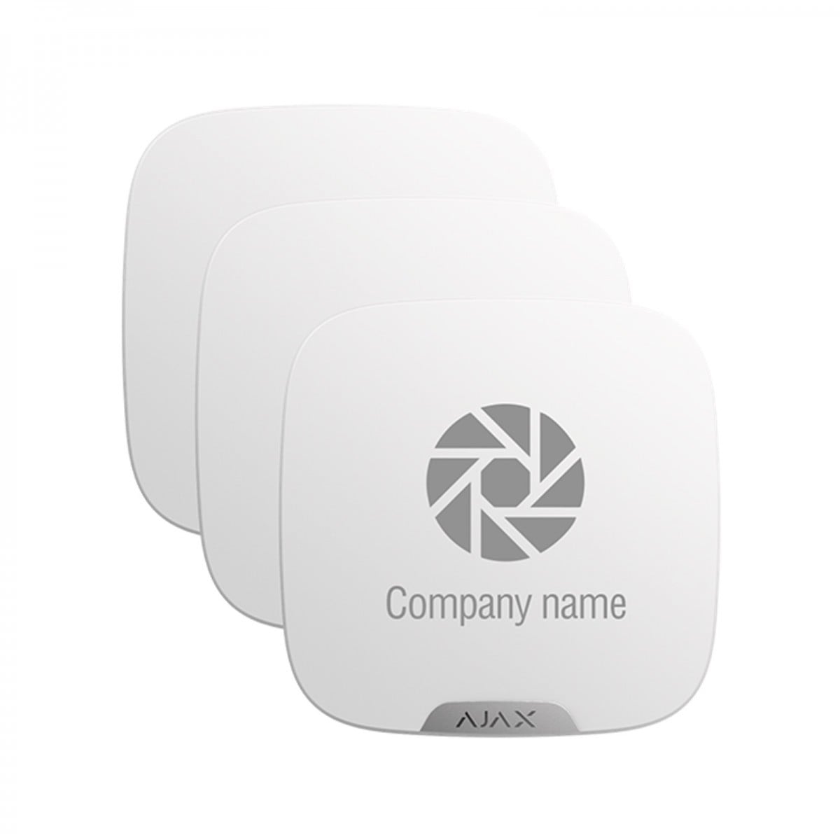 Ajax Systems 39279.63.WH Plaque de marque - pack de 10 panneaux pour StreetSiren DoubleDeck - blanc