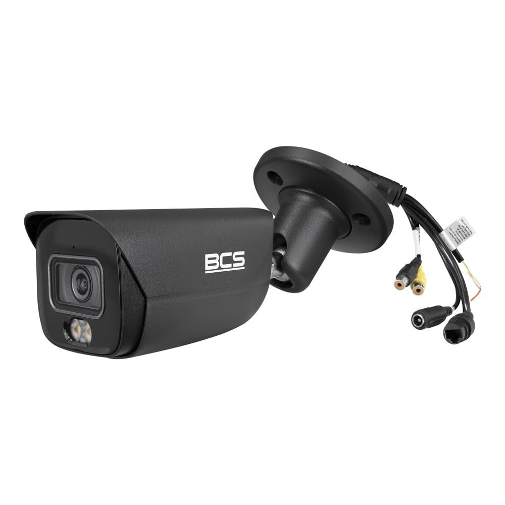 BCS BCS-L-TIP28FCR5L5-Ai1-G Caméra IP tubulaire 8MP avec NightColor et fonctionnalités intelligentes