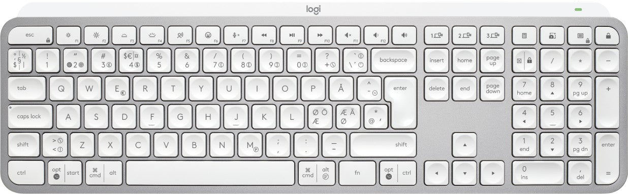Logitech 920-011582 clavier Universel Bluetooth QWERTY Nordique Gris