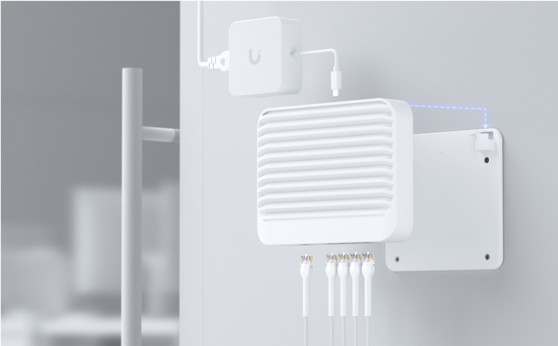 Ubiquiti USW-FLEX-XG Networks UniFi Switch Flex XG Géré L2 10G Ethernet (100/1000/10000) Connexion Ethernet, supportant l'alimentation via ce port (PoE) Blanc