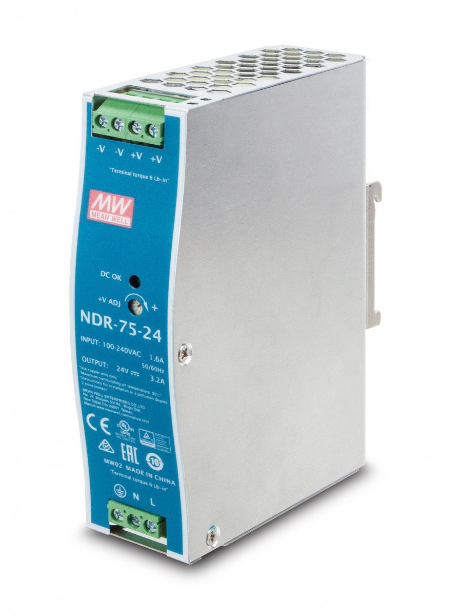 PLANET PWR-75-24 unité d'alimentation d'énergie 75 W Bleu, Gris