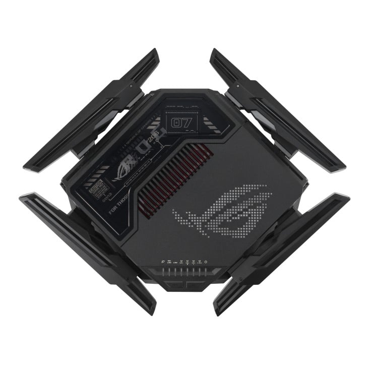 ASUS ROG Rapture GT-BE98 Quad-band WiFi 7 802.11be Gaming Router support new 320MHz bandwidth