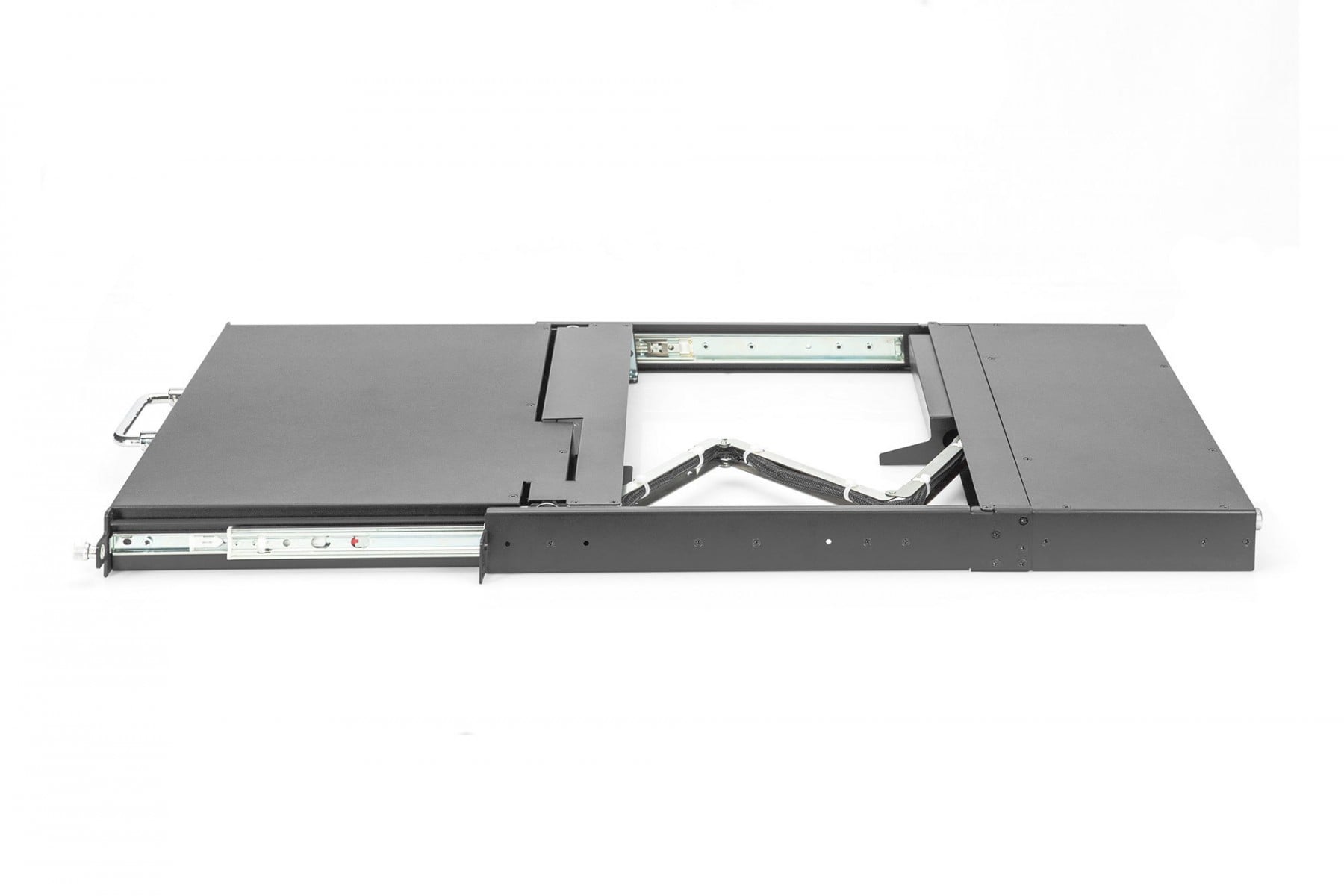 Console KVM modulaire 17'' HD LCD TFT, 8 ports HDMI, pavé tactile, clavier GE, noir