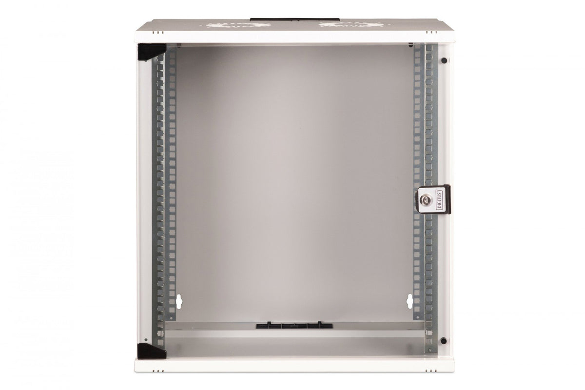"Armoire réseau murale 19"" 12U, SOHO PRO 595 x 540 x 400 mm, porte en verre, gris, non assemblée, 60 kg"