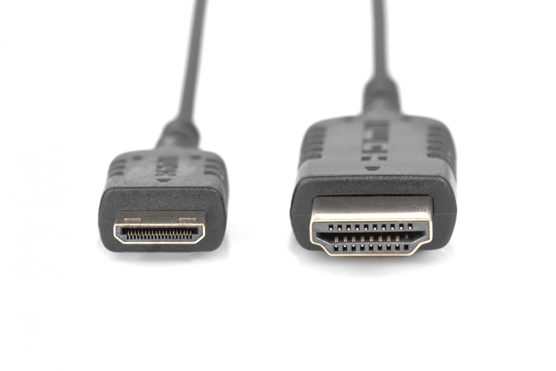 Câble de connexion HighFlex HDMI 1.4 Haute Vitesse 4K30Hz UHD Mini HDMI C/HDMI A M/M, noir, 2 m