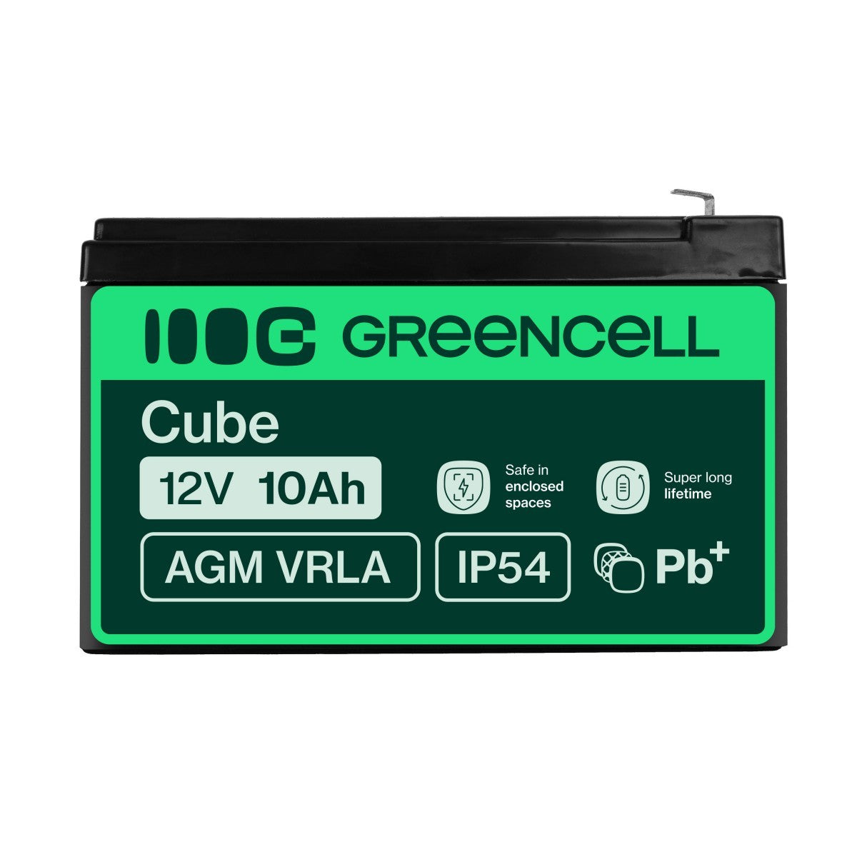 Green Cell AGM Battery 12V 10Ah - Battery - Mini (AAAA)