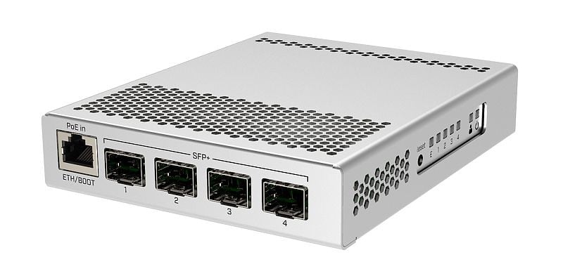 MikroTik CRS305-1G-4S+IN Commutateur Réseau Managé, 1x Ethernet Gigabit, 4x SFP+, PoE